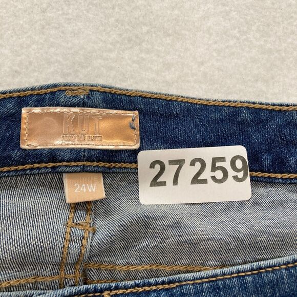 Kut from the Kloth Jeans Women's 24W Catherine Boyfriend Dark Blue Stretch Denim - Picture 5 of 13